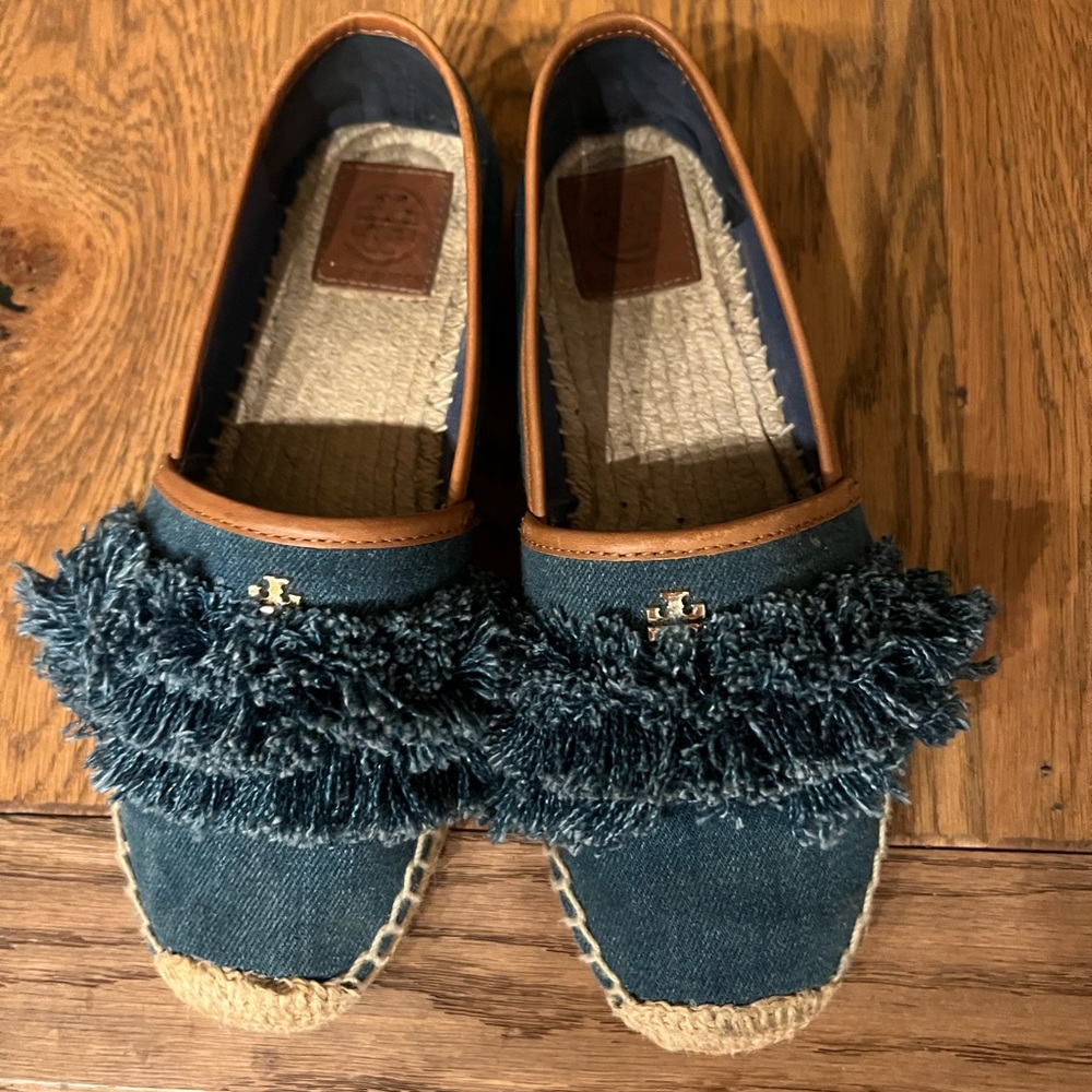 Tory Burch denim espadrille